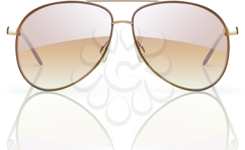 Royalty Free Clipart Image of Aviator Sunglasses
