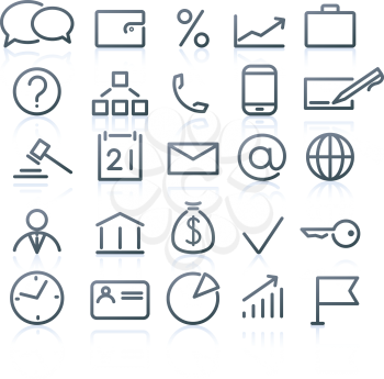 Royalty Free Clipart Image of Multimedia Icons