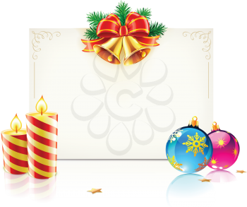 Royalty Free Clipart Image of Christmas Decorations