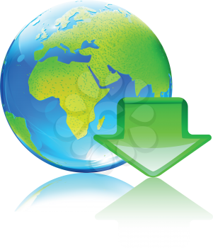 Royalty Free Clipart Image of an Earth Concept