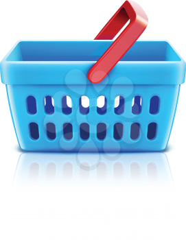 Royalty Free Clipart Image of a Shopping Basket