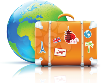 Royalty Free Clipart Image of a Travel Icon