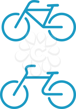 Royalty Free Clipart Image of Bicycle Icons