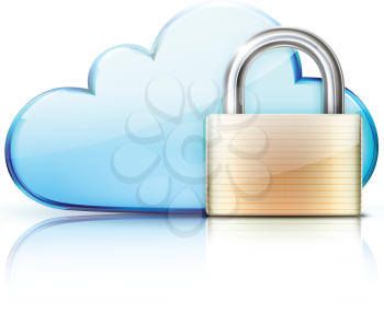 Royalty Free Clipart Image of an Internet Security Icon