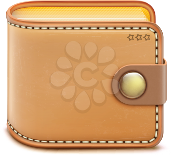 Royalty Free Clipart Image of a Wallet