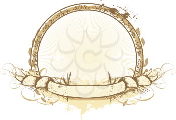 Royalty Free Clipart Image of a Heraldic Tilting Frame