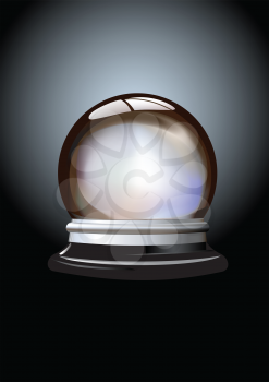 Royalty Free Clipart Image of a Crystal Ball