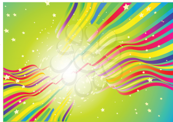 Royalty Free Clipart Image of a Colorful Background