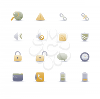 Royalty Free Clipart Image of Internet Icons
