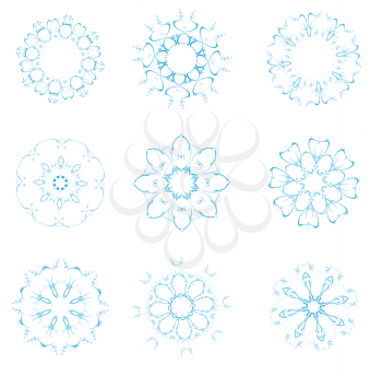 Royalty Free Clipart Image of Ornamental Elements