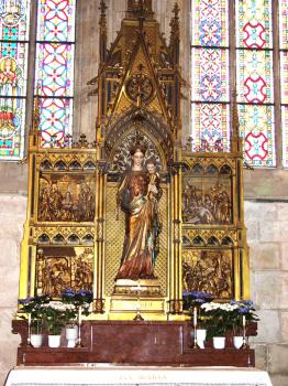 Royalty Free Photo of a Church Altar
