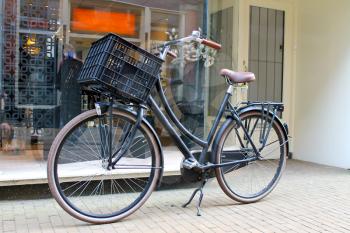 Bicycle near the store. Gorinchem. Netherlands
