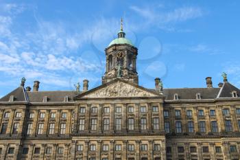 Royal Palace on Dam Square in Amsterdam, the Netherlands