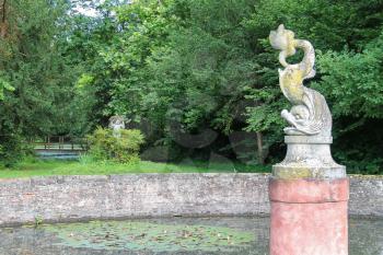 Beautiful park of Villa Sorra. Castelfranco Emilia, Modena, Italy