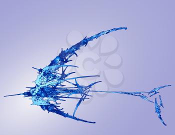 Royalty Free Clipart Image of an Abstract Fish