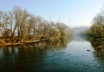 Royalty Free Photo of a River in Autumn