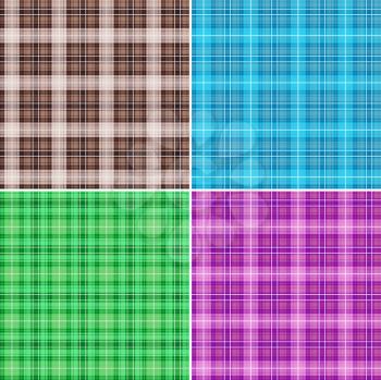 Royalty Free Photo of Tartan Fabric Patterns