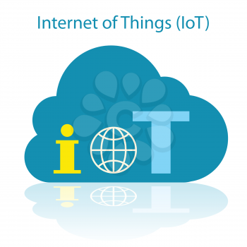 Internet of Things cloud icon vector illustration.