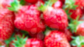 Blur fresh ripe strawberry background.