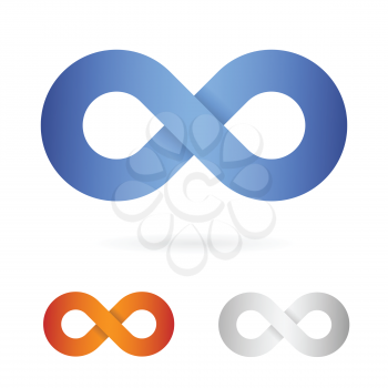 infinity sign icon vector illustration