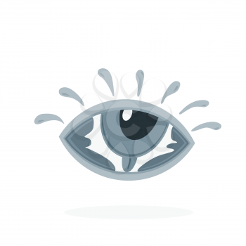 hand lettering word eye in eye symbol creative vector design