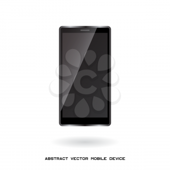 abstract mobile device modern gadget vector illustration