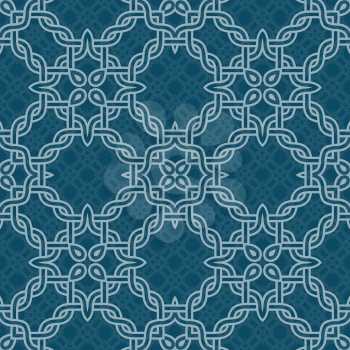 celtic knot tribal seamless pattern vector background illustration