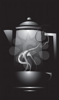 Royalty Free Clipart Image of a Teapot