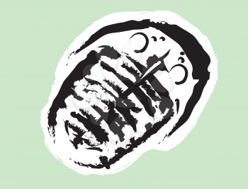 Royalty Free Clipart Image of a Trilobite 