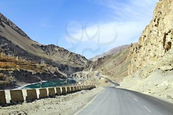 Royalty Free Photo of a Road to the Himalayas