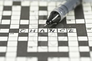 Royalty Free Photo of a Crossword Puzzle