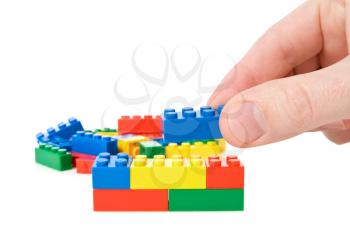 Royalty Free Photo of a Person Playing With Toys