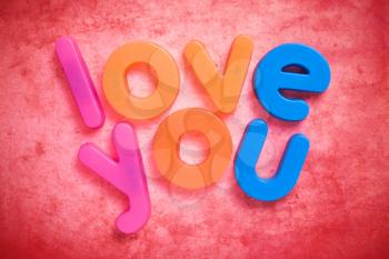 Royalty Free Photo of Love You Magnets