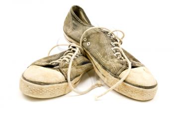 Royalty Free Photo of a Pair of Old Sneakers