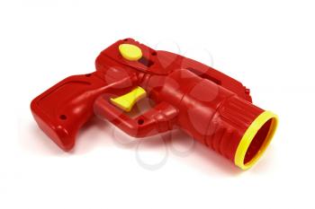 Royalty Free Photo of a Red Plastic Gun