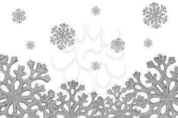 Royalty Free Photo of Silver Snowflakes