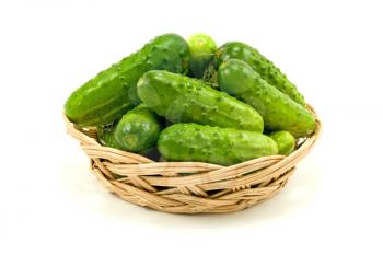 Royalty Free Photo of a Dish of Cucumbers
