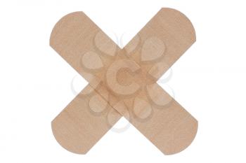 First aid plaster, isolated on white background