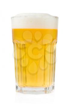 Beer glass isolated on a white background