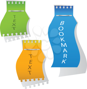 Royalty Free Clipart Image of Bookmarks