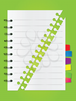 Royalty Free Clipart Image of a Notebook