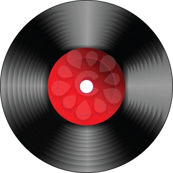 Royalty Free Clipart Image of a Record