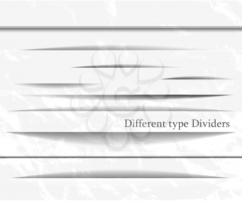 Royalty Free Clipart Image of Page Dividers