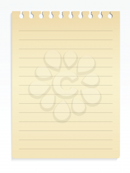 Royalty Free Clipart Image of a Piece of Paper