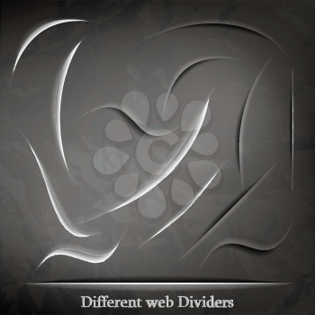 Royalty Free Clipart Image of Web Dividers