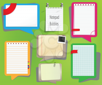 Royalty Free Clipart Image of Notepads
