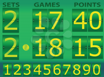 Royalty Free Clipart Image of a Scoreboard