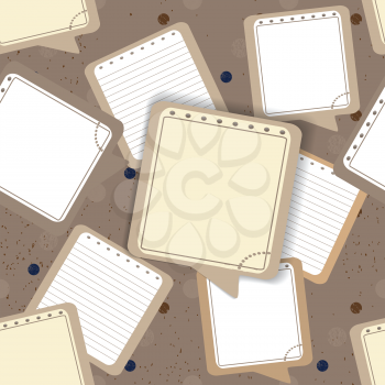 Royalty Free Clipart Image of Sticky Notes