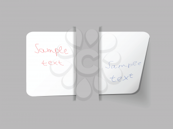 Royalty Free Clipart Image of Blank Business Cards