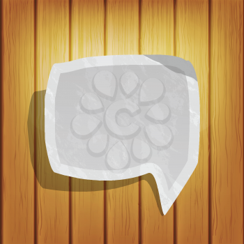 Royalty Free Clipart Image of a Speech Bubble